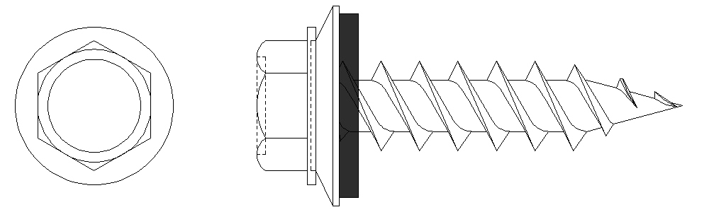 katsuhana-7ROOFING SCREW/Roofing-IHWH drill point